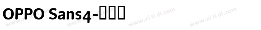 OPPO Sans4字体转换